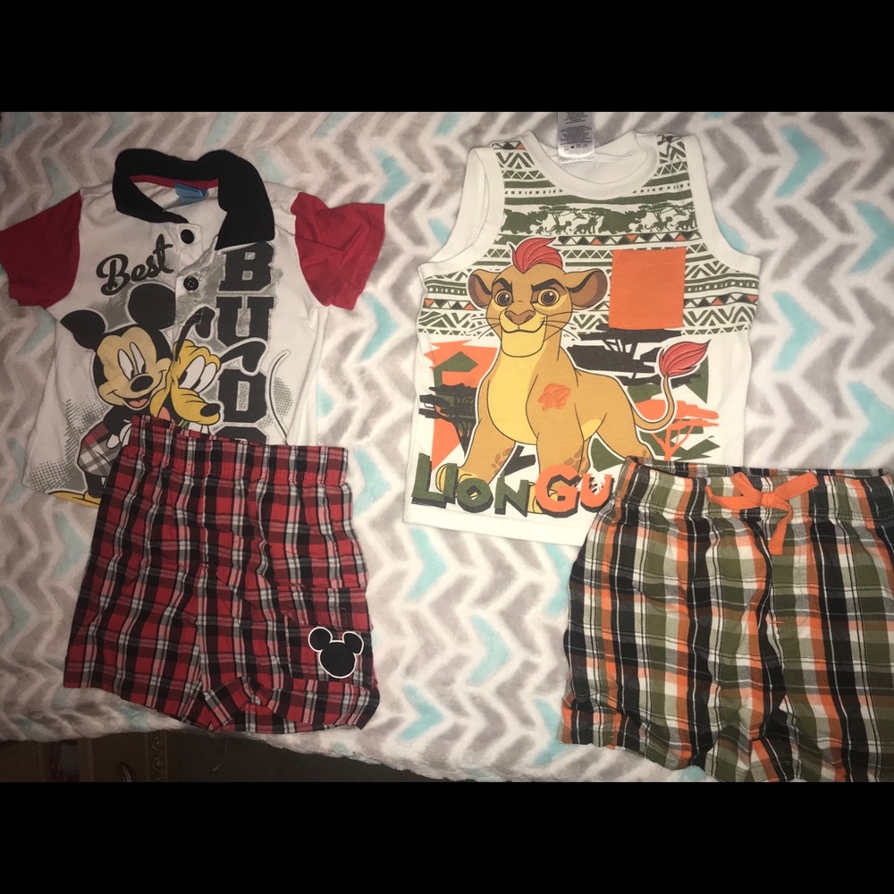 2 Disney Boys Matching Sets